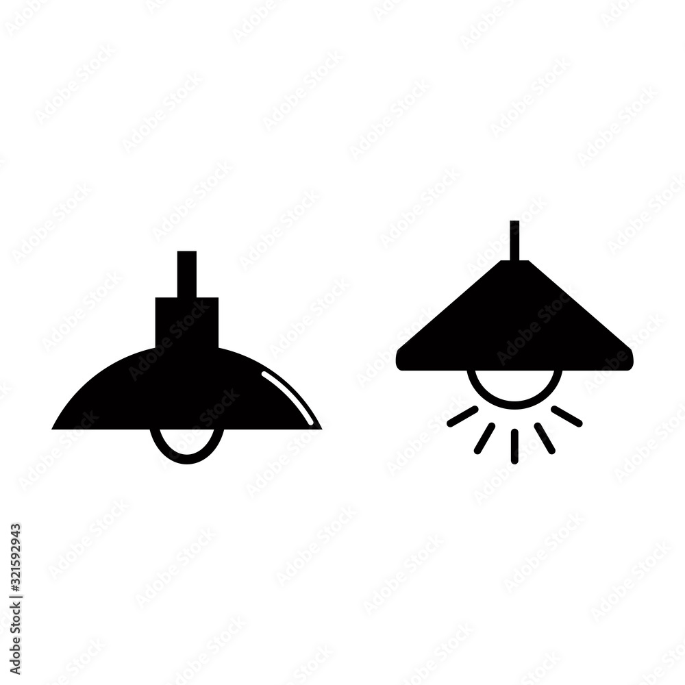 lamp icon design vector logo template EPS 10