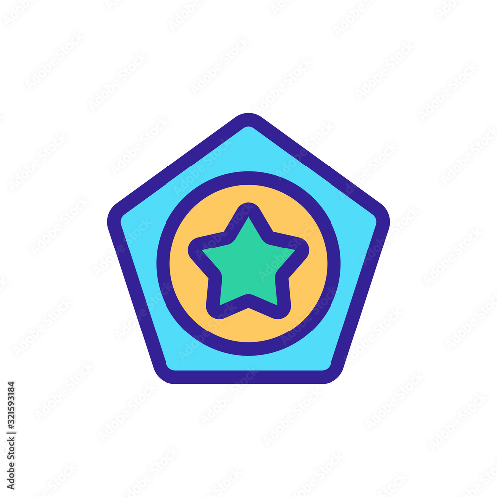 Bonus icon vector. Thin line sign. Isolated contour symbol illustration