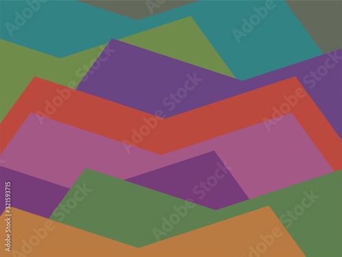 Colorful Art, Abstract Modern Shape Background or Wallpaper