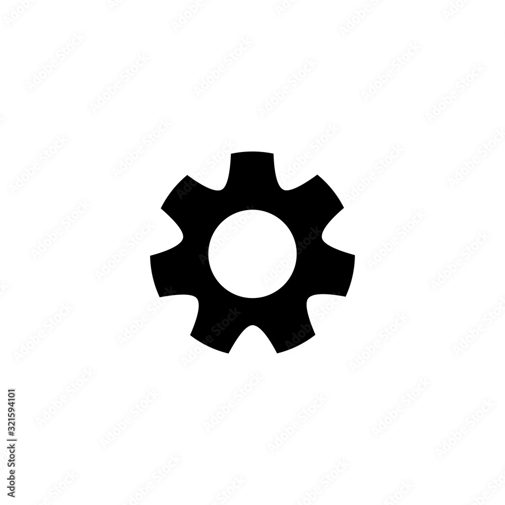 Vector illustration, gear icon template. Vector illustration, gear icon template.