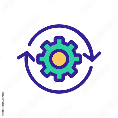 Automation icon vector. Thin line sign. Isolated contour symbol illustration