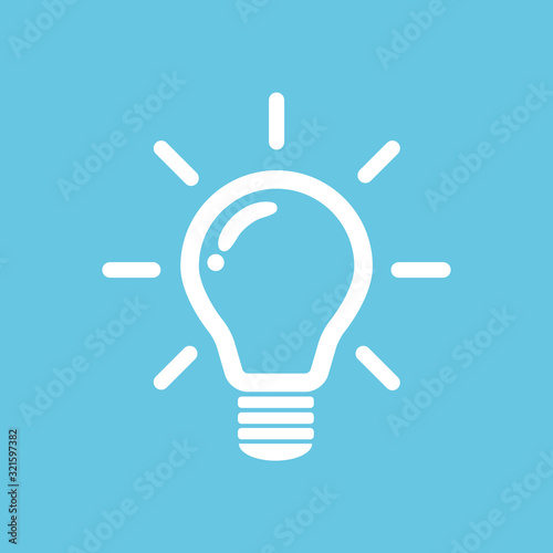 The light bulb is full of ideas And creative thinking, analytical thinking for processing. Light bulb icon vector. ideas symbol illustration.