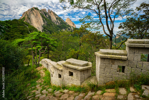 Beautiful Mountains and Cultural Sites in South Korea's Bukhansan National Park