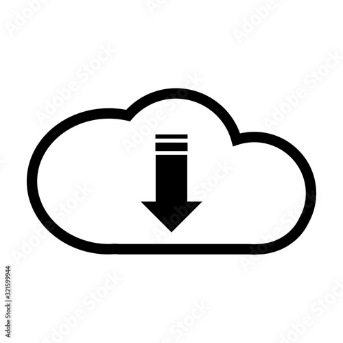 Image icon - vector Loading download and upload