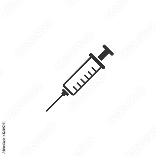 Injections and medicines Vaccine and syringe Vector icon illustration