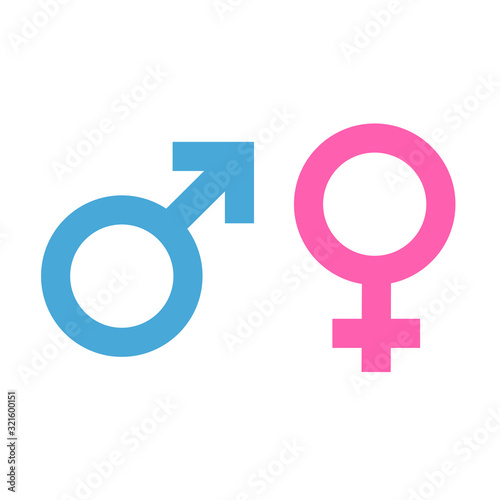 Icons and symbols for Male and female