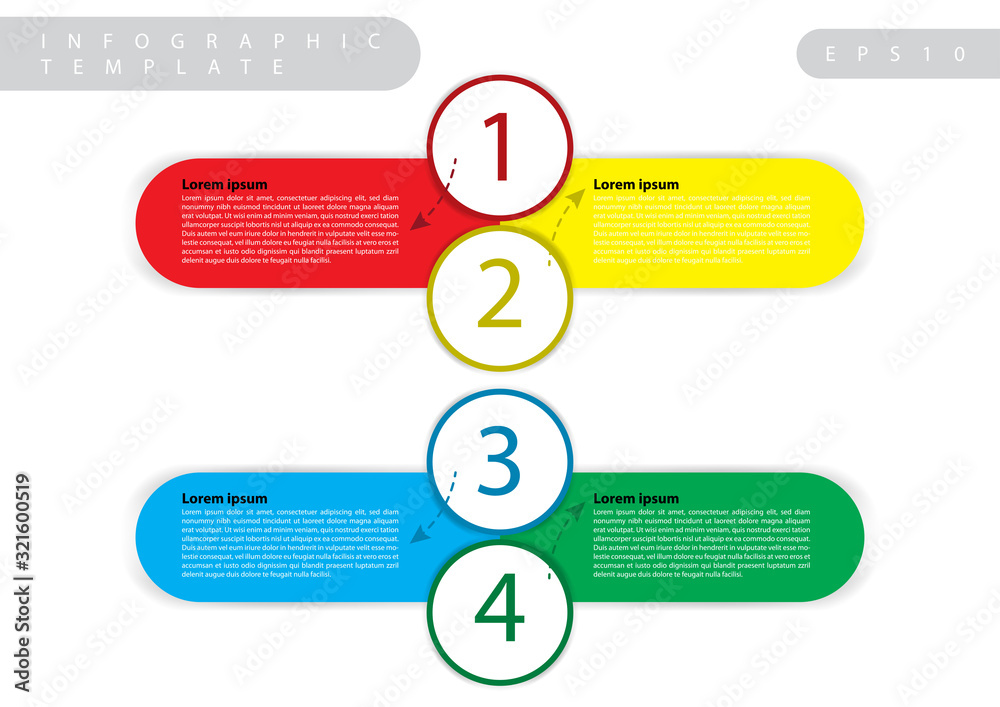 Vector circle for infographic. Template for cycle diagram, graph, presentation and round chart. Business concept with 4 options, parts, steps or processes. Data visualization. Vector circle for infographic. Template for cycle diagram, graph, presentation and round chart. Business concept with 4 options, parts, steps or processes. Data visualization.