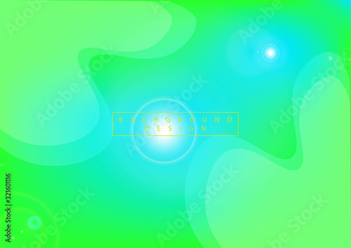 Abstract wave element for design. Digital frequency track equalizer. Stylized wave with light green background. © Cabeping Studio