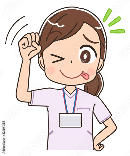 看護師 白衣 女 イラスト ナース マンガ 医療 かわいい