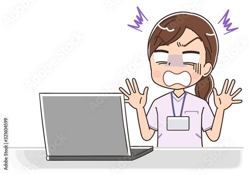 看護師 白衣 女 イラスト ナース マンガ 医療 かわいい