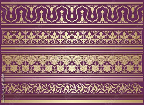 paisley floral pattern, textile , Rajasthan, royal India 