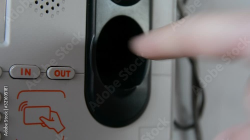 Finger print Employee Biometric Time Clock security enter check