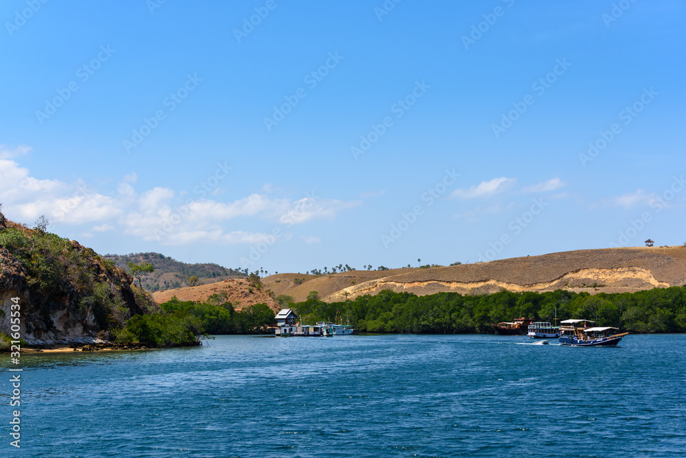 Small village at coast of Flores Island, East Nusa Tenggara, Indonesia