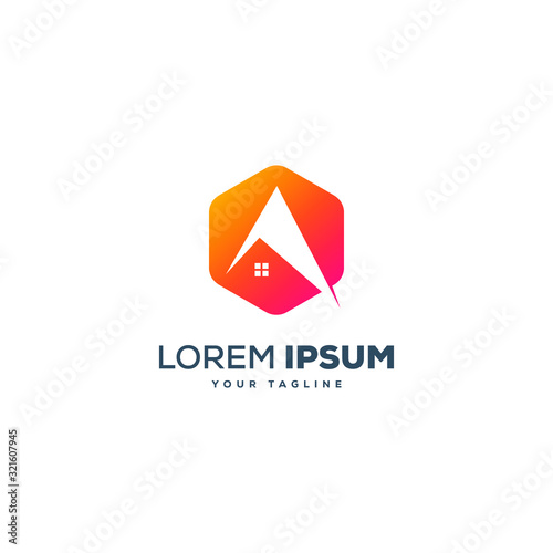 Real estate home logo design Free Download Real estate home logo design - GFXLoad