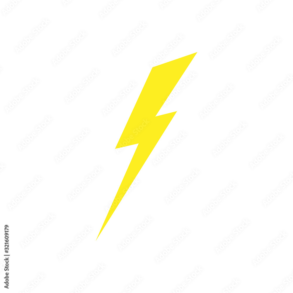 Thunderbolt and Lightning strike causes natural electricity to cause harm. icon vector Thunderbolt and Lightning strike causes natural electricity to cause harm. icon vector