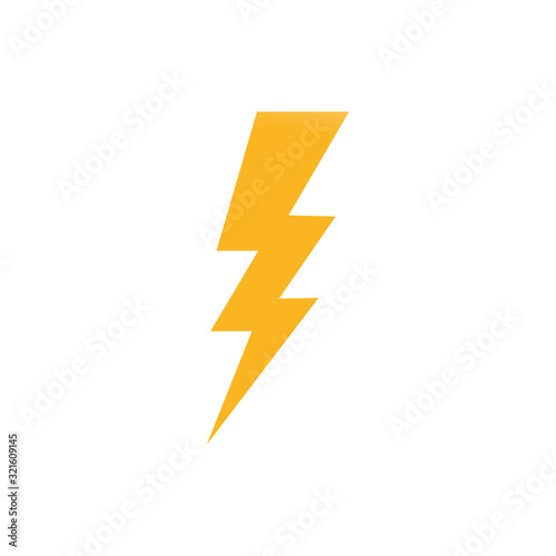 Thunderbolt and Lightning strike causes natural electricity to cause harm. icon vector