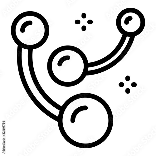 Accessory piercing icon. Outline accessory piercing vector icon for web design isolated on white background