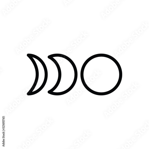 Black line icon for phase shape 