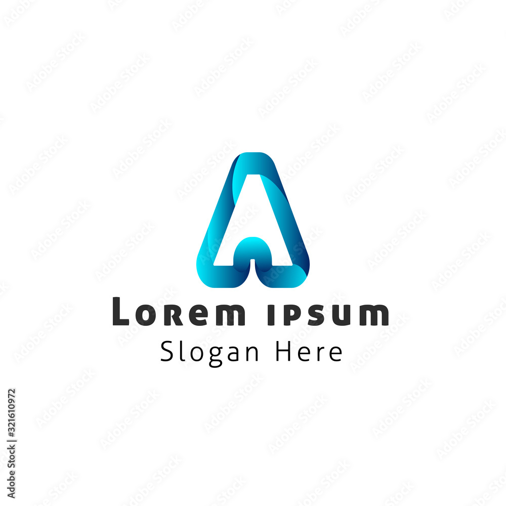 Abstract latter A logo Abstract latter A logo