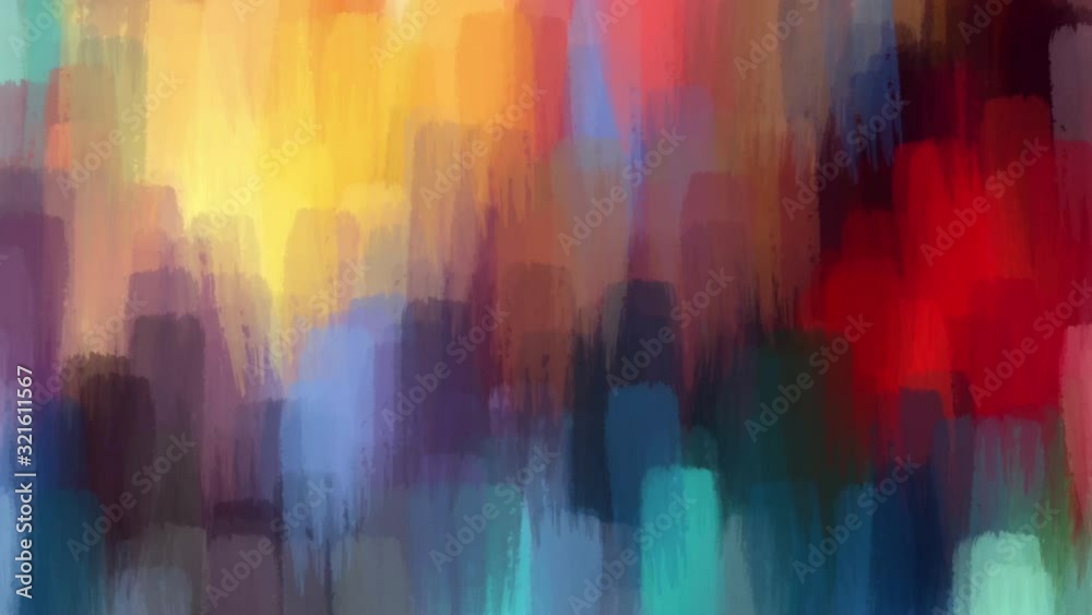 digital painting illustration time lapse background  in bright multicolor tone background