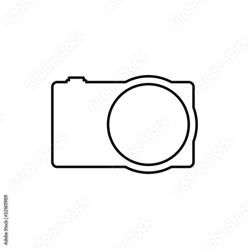 vector illustration of a camera pocket