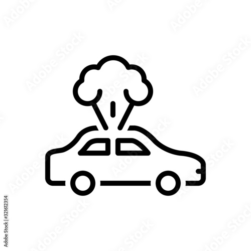 Black line icon for phenomenon 