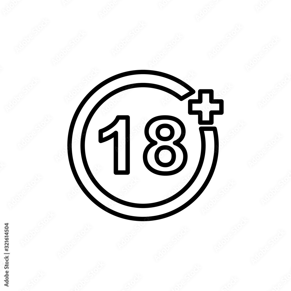 age limit icon design vector logo template EPS 10 age limit icon design vector logo template EPS 10