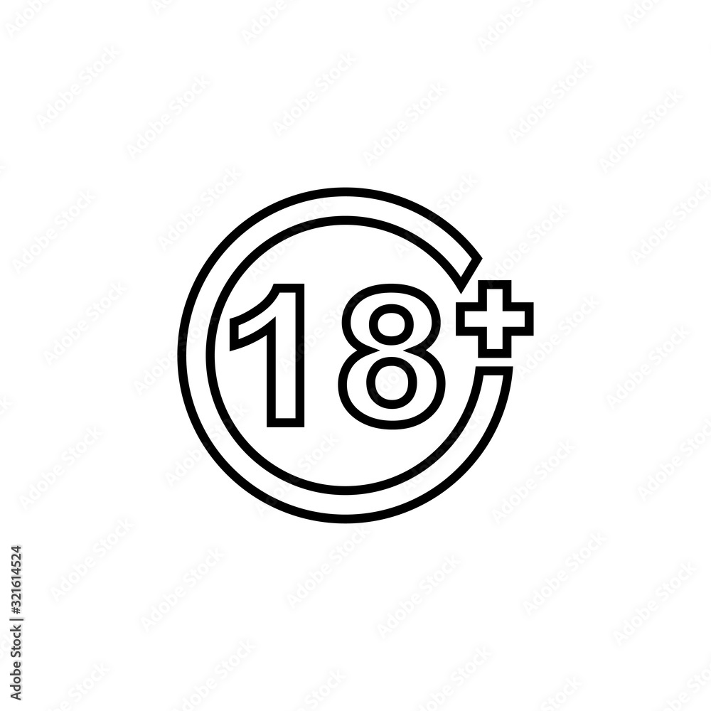 age limit icon design vector logo template EPS 10 age limit icon design vector logo template EPS 10