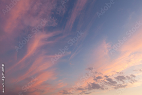 Canvas Print Crazy natural pink sky background