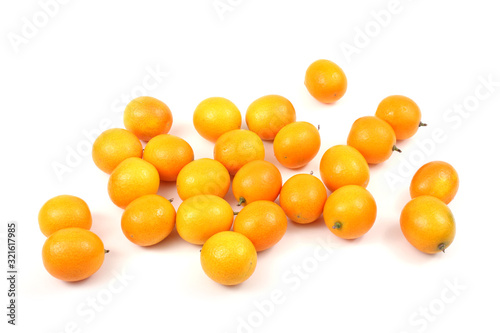 Kumquats isolated on white