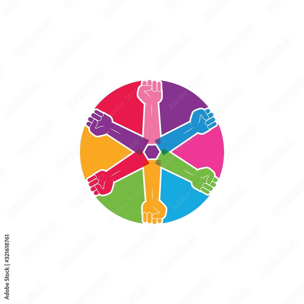 Hand up clenched vector icon illustration design Hand up clenched vector icon illustration design
