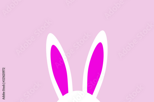 Easter concept background with copy space. Holiday concept with place for text inscription. Template for banner, card, poster. Vector EPS10 illustration.