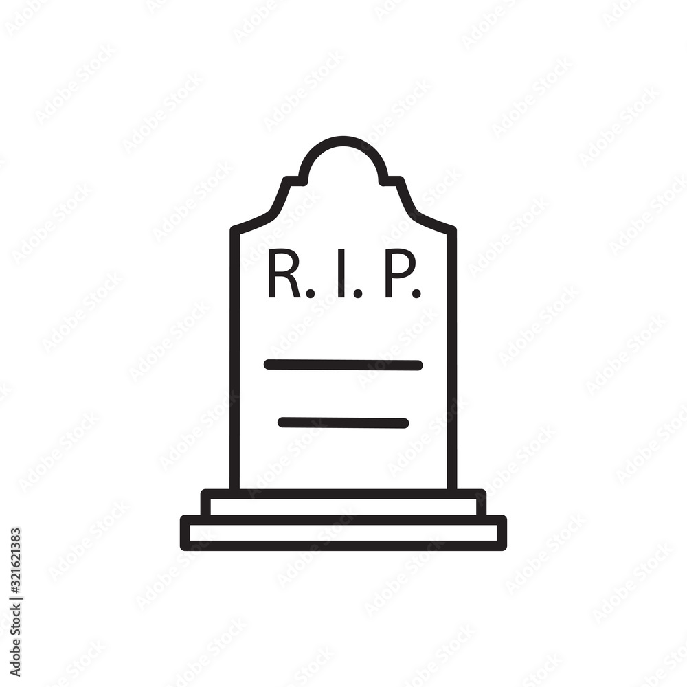 tombstone icon design vector logo template EPS 10 tombstone icon design vector logo template EPS 10