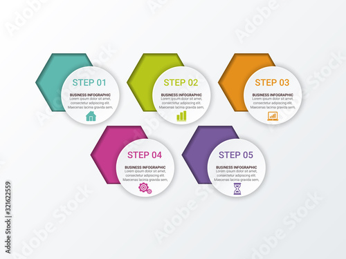 Vector Illustration. Circle Chart, Step process, infographic chart. Perfect for presentations, charts, posters and more graphics. Vector EPS10