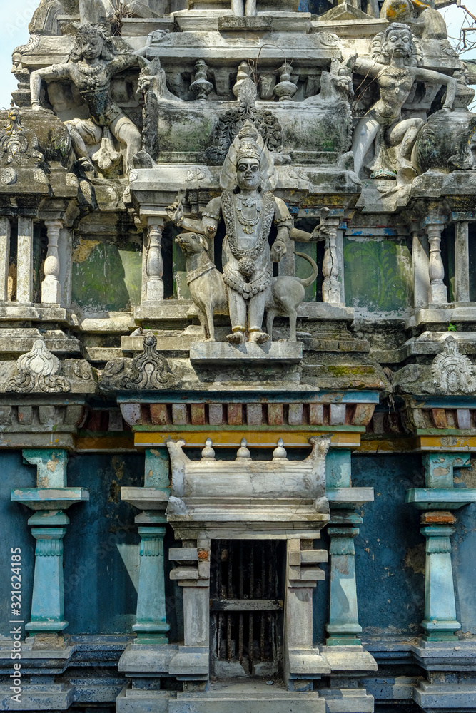 Statues in the Sri Sivaraja Vinayagar Temple in Colombo, Sri Lanka.