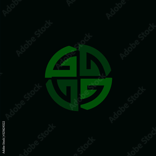an initial of G letter spining around
