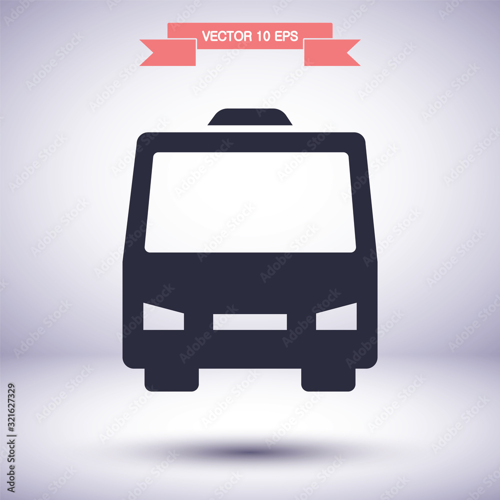 Bus vector icon , lorem ipsum Flat design Bus vector icon , lorem ipsum Flat design