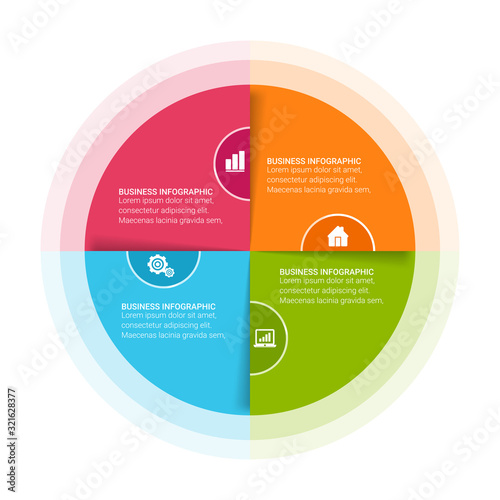 Infographics design vector and marketing icons can be used for workflow layout, diagram, annual report, web design. Business concept with options, steps or processes.