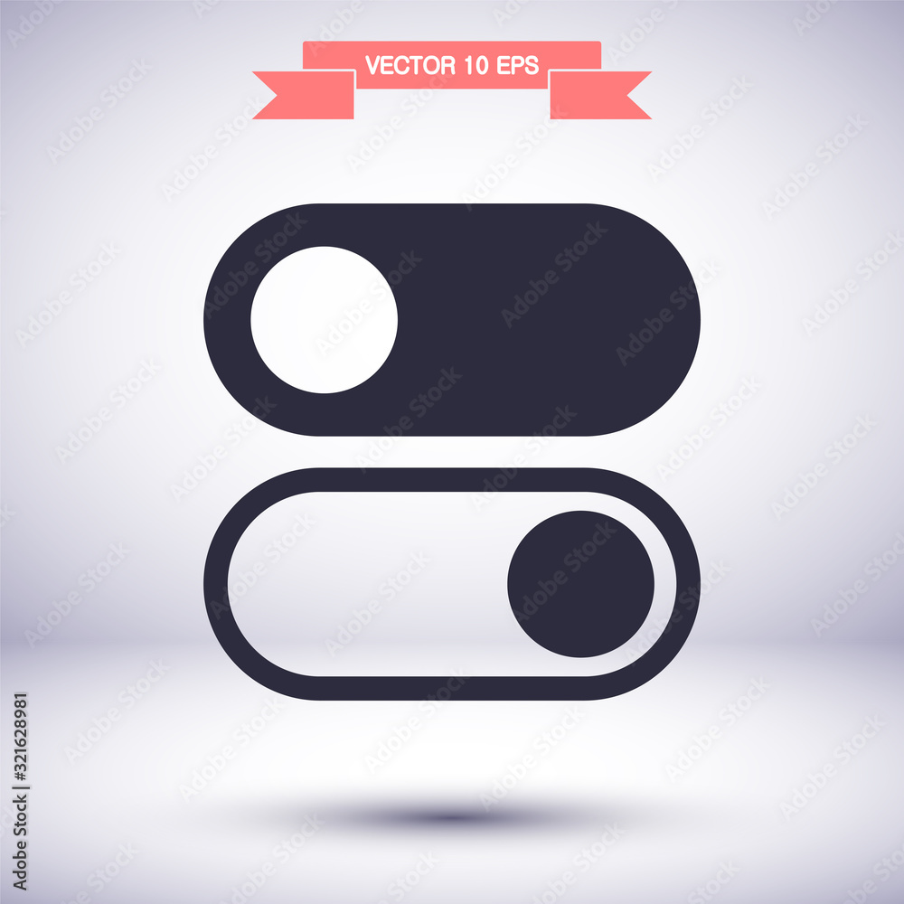 On off vector icon , lorem ipsum Flat design On off vector icon , lorem ipsum Flat design