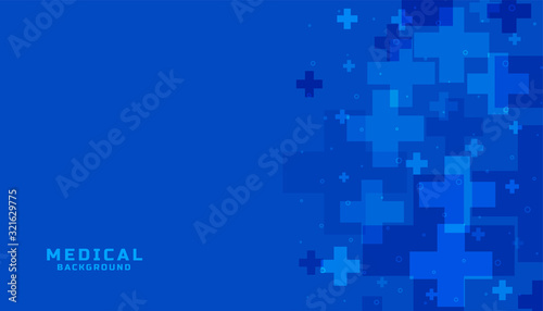 blue medical science and healthcare background design
