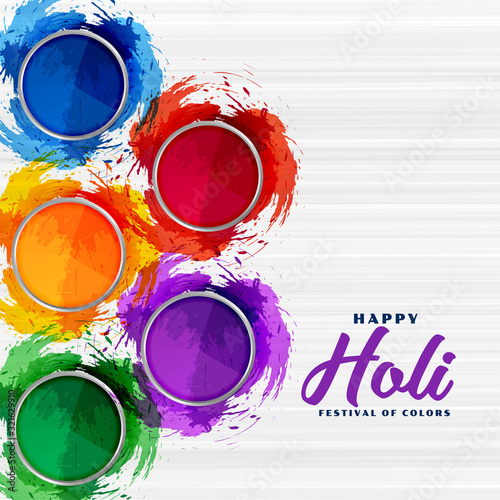 abstract colorful gulal powder for holi festival