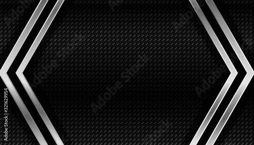 dark carbon fiber and metal geometric background