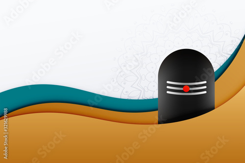 lord shiva shivling shivratri festival background design