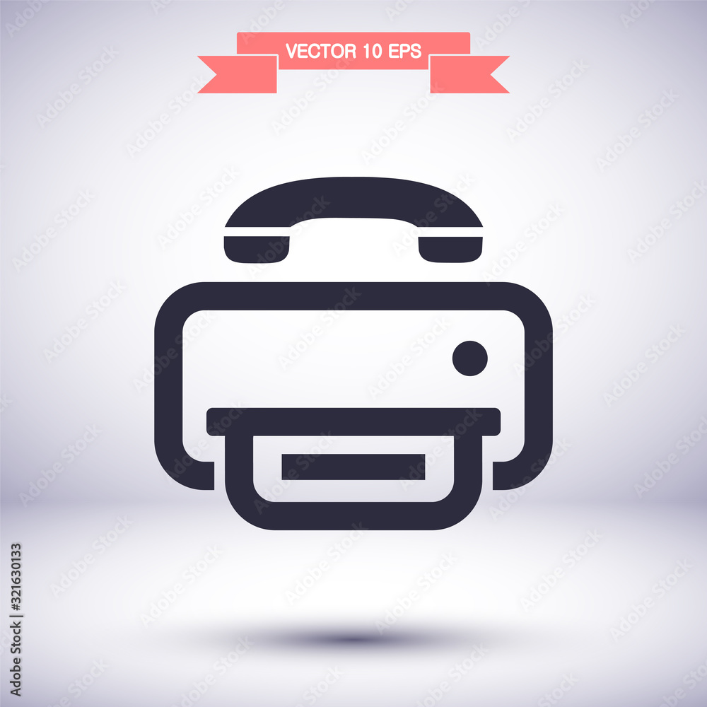 Printer vector icon , lorem ipsum Flat design Printer vector icon , lorem ipsum Flat design