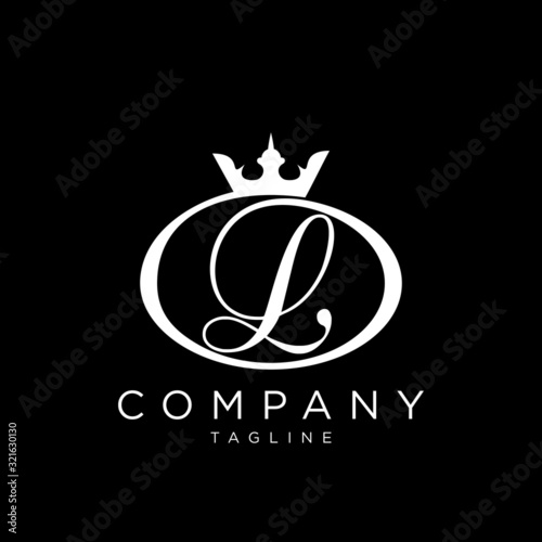 l crown abstract business logo