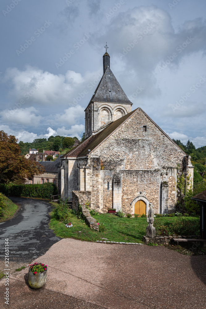 Romanesque Church of Saint-Laurent-et-Notre-Dame of Gargilesse-Dampierre, Indre, France