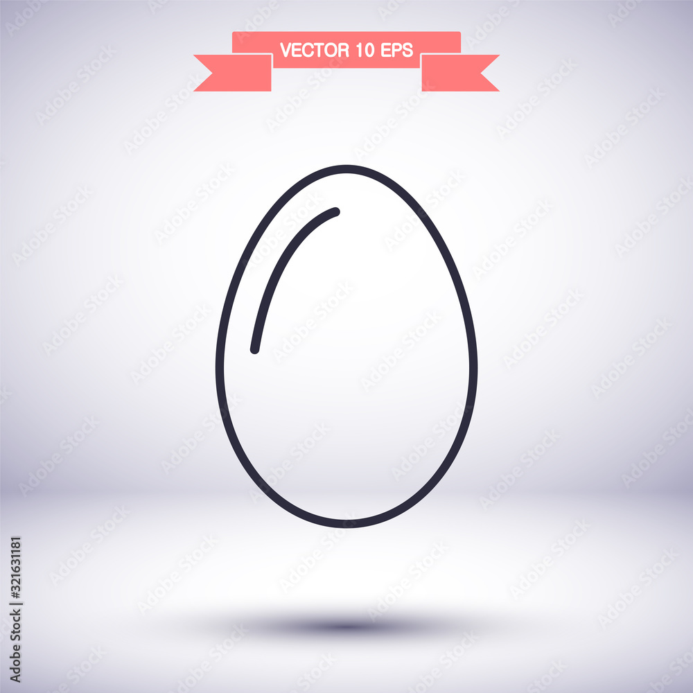egg icon vector, solid illustration , lorem ipsum Flat design egg icon vector, solid illustration , lorem ipsum Flat design