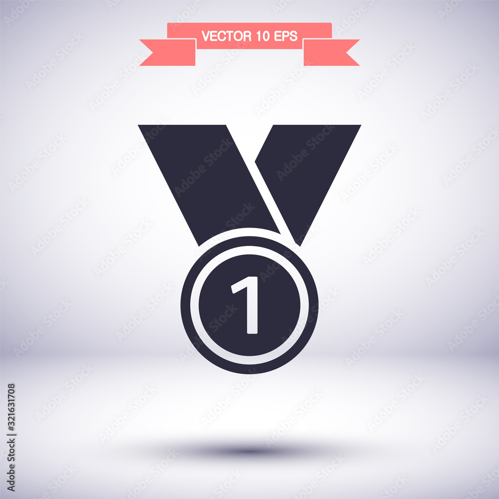 Medal vector icon , lorem ipsum Flat design Medal vector icon , lorem ipsum Flat design