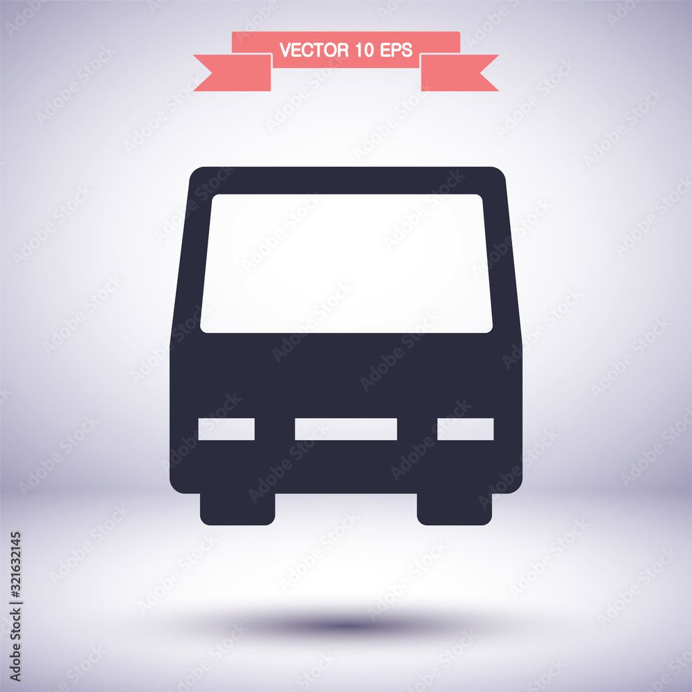 Bus vector icon , lorem ipsum Flat design Bus vector icon , lorem ipsum Flat design