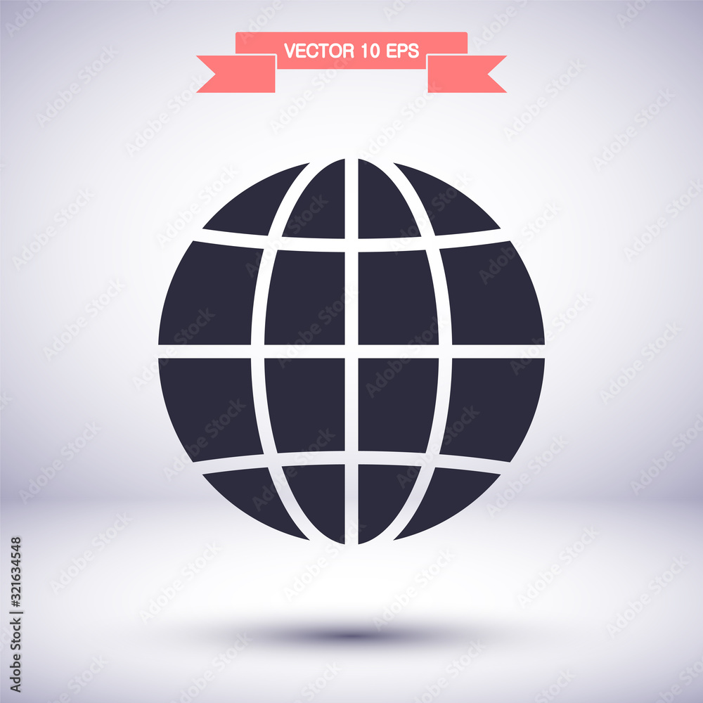 World Vector icon design 10 eps illustration internet